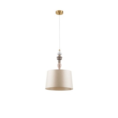  9009146 Висечка светилка DAMO керамичка со абажур 1xЕ27 Nova Luce 